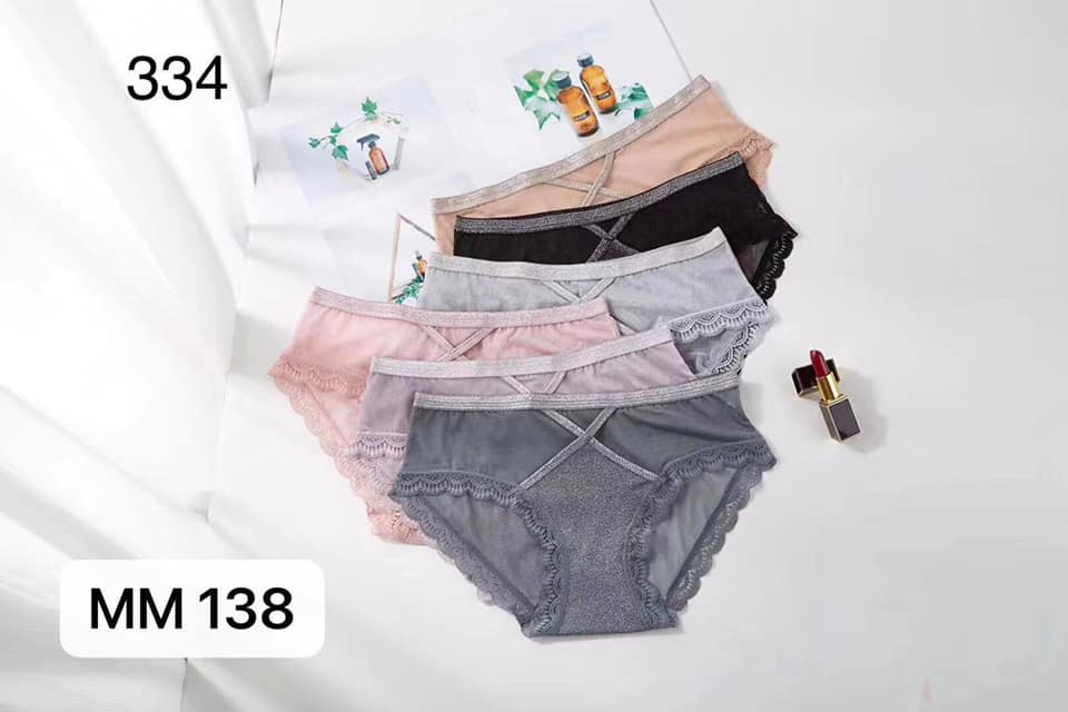 بانتي نسائي بتصميم دانتيل شفاف متداخل