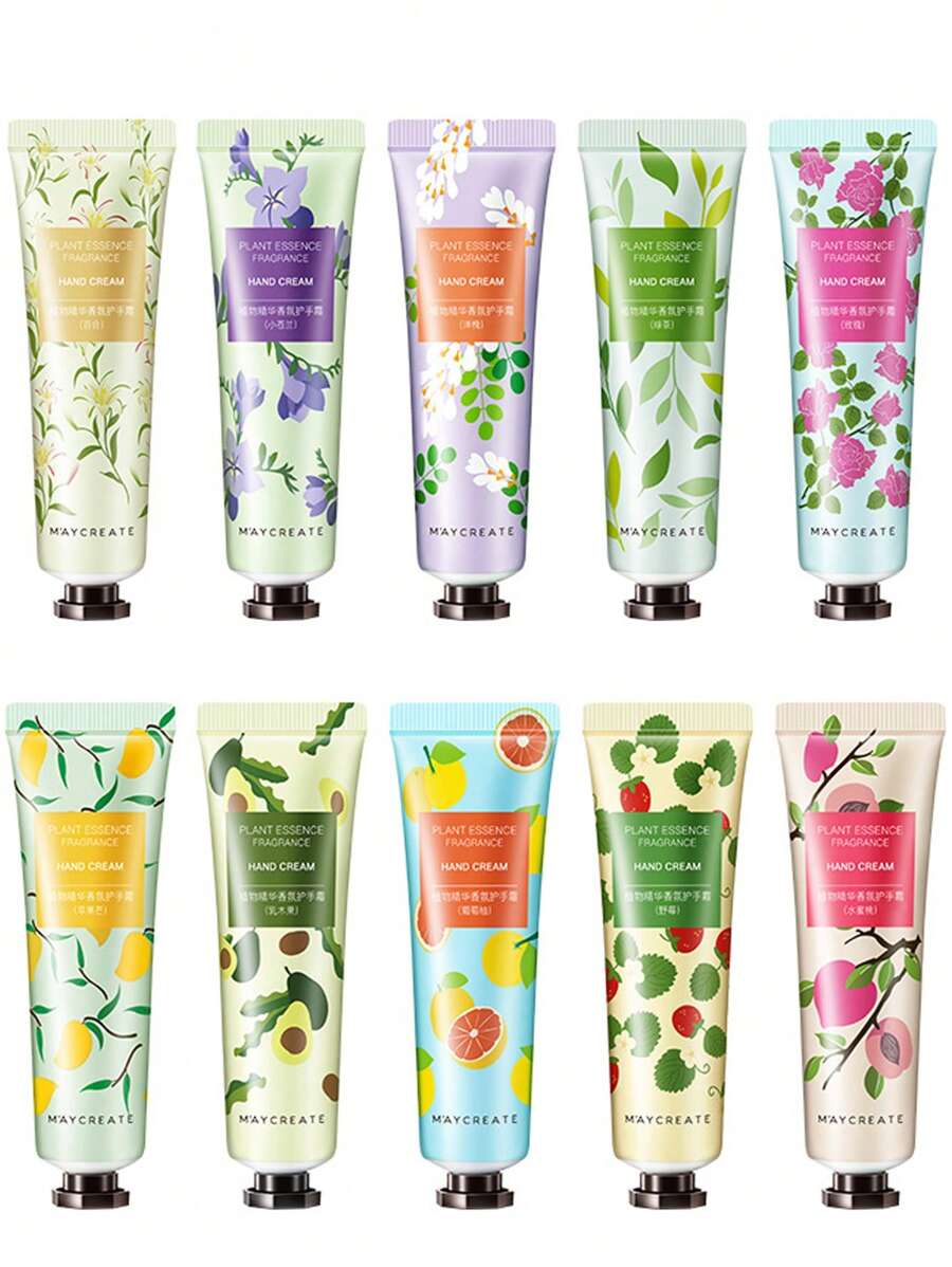 مجموعة كريمات لترطيب وتبيض اليدين (10 قطع)