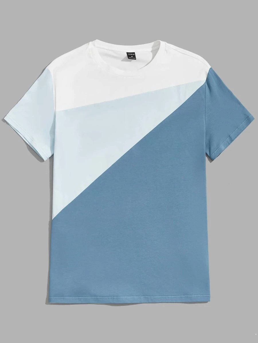 تي شيرت كاجوال رجالي برقبة دائرية وأكمام قصيرة من مانفينيتي هايبمود - شي إن