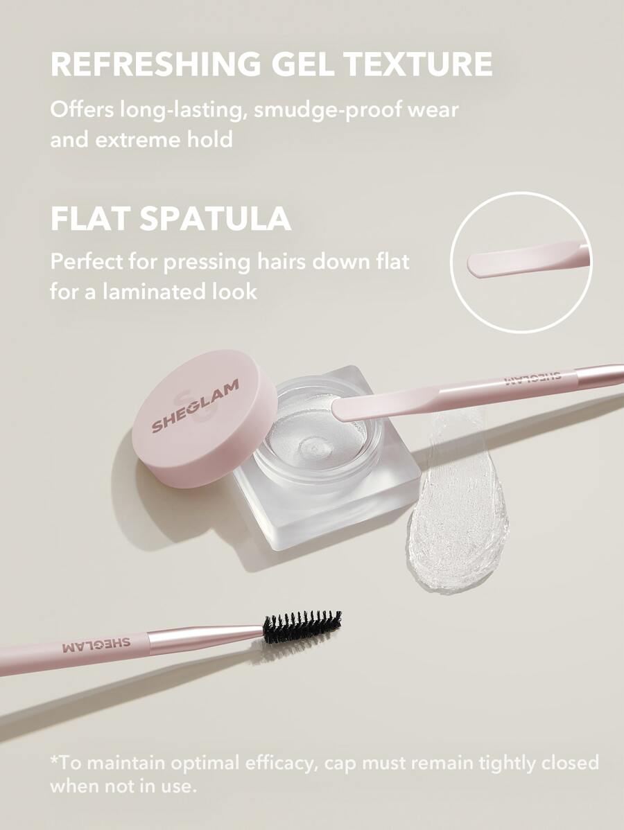 SHEGLAM Set Me Up Brow Hold-Crystal Clear Waterproof Eyebrow Gel