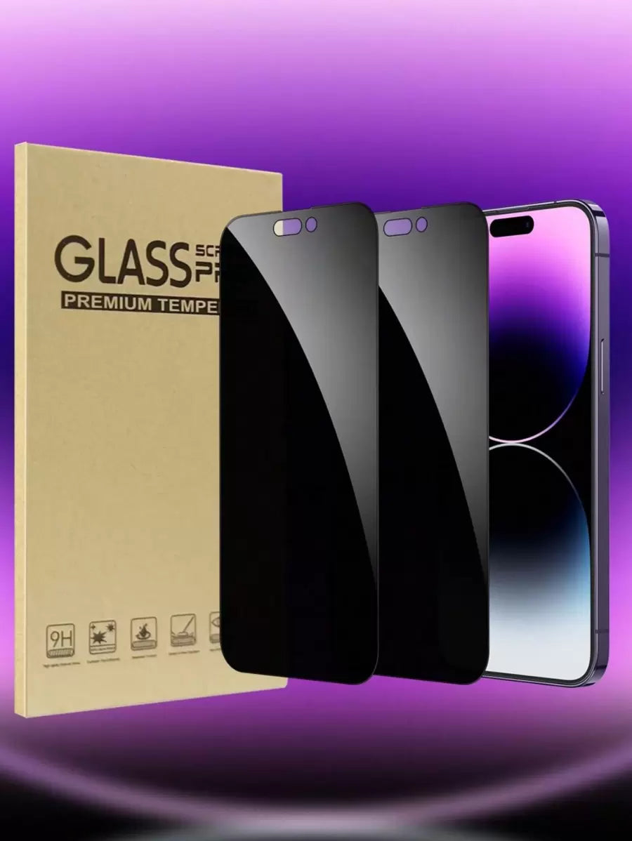 سكرين حماية لهاتف أيفون الاصدار  11 و 12مقاومة للتجسس (قطعتين)