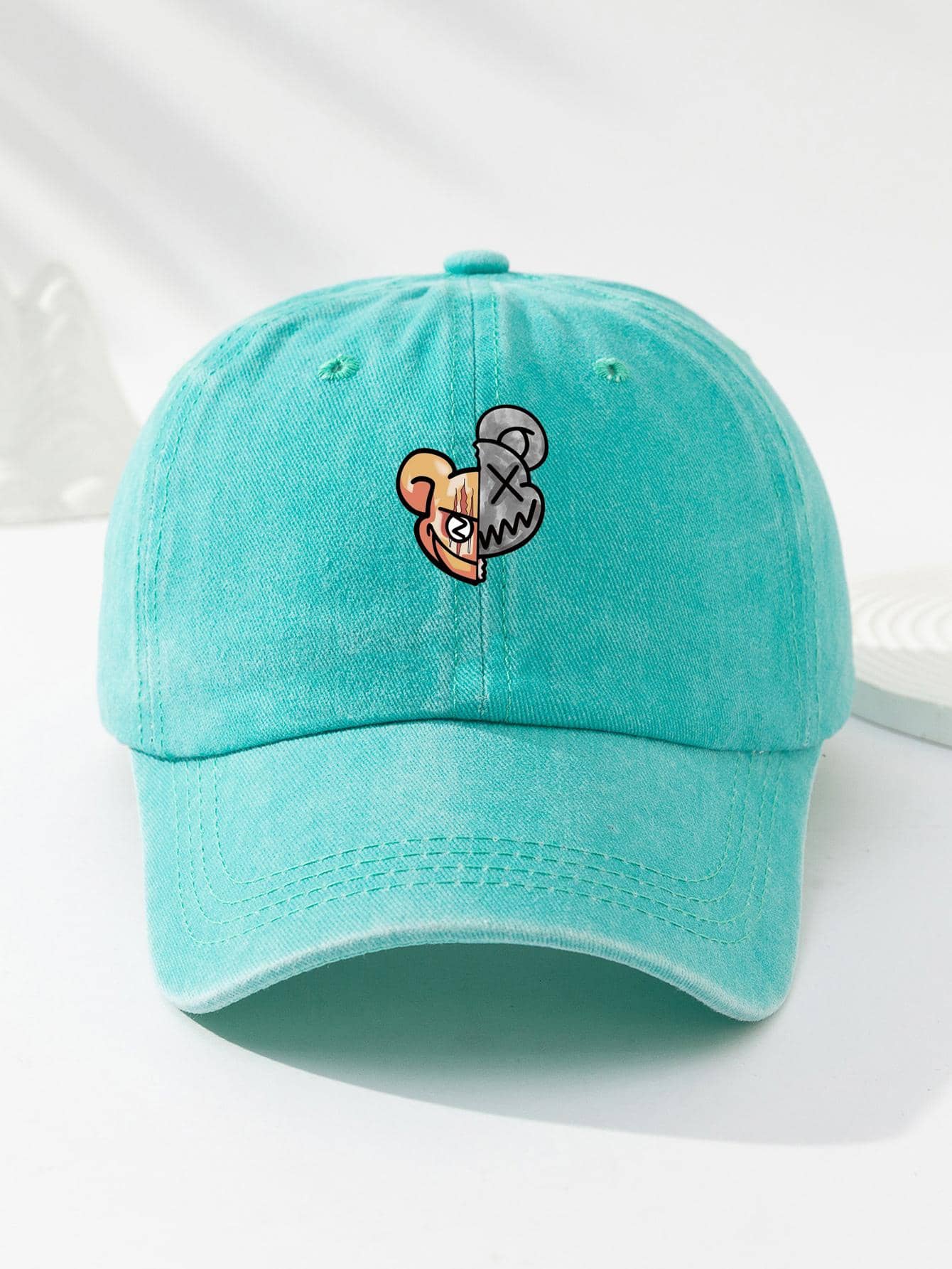 Men Cartoon Embroidered Baseball Cap Street Casual