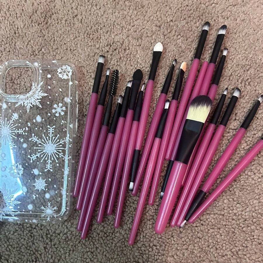 مجموعة فرش مكياج احترافية (20 قطعة)