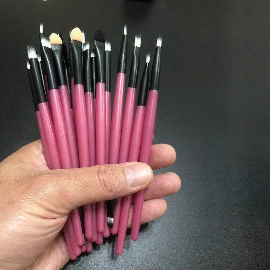 مجموعة فرش مكياج احترافية (20 قطعة)