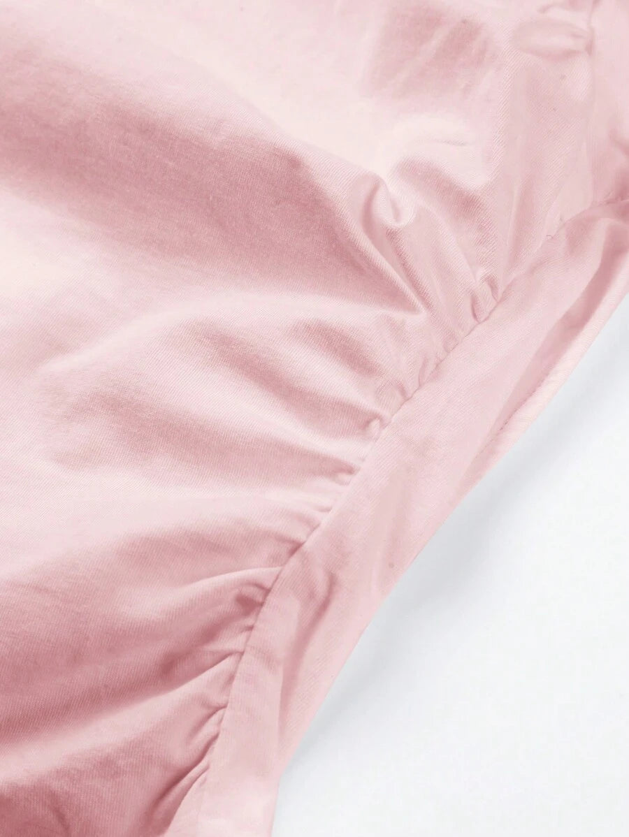 طقم شي ان إيزوير قطعتين صيفي – بلون سادة بتصميم ضيّق