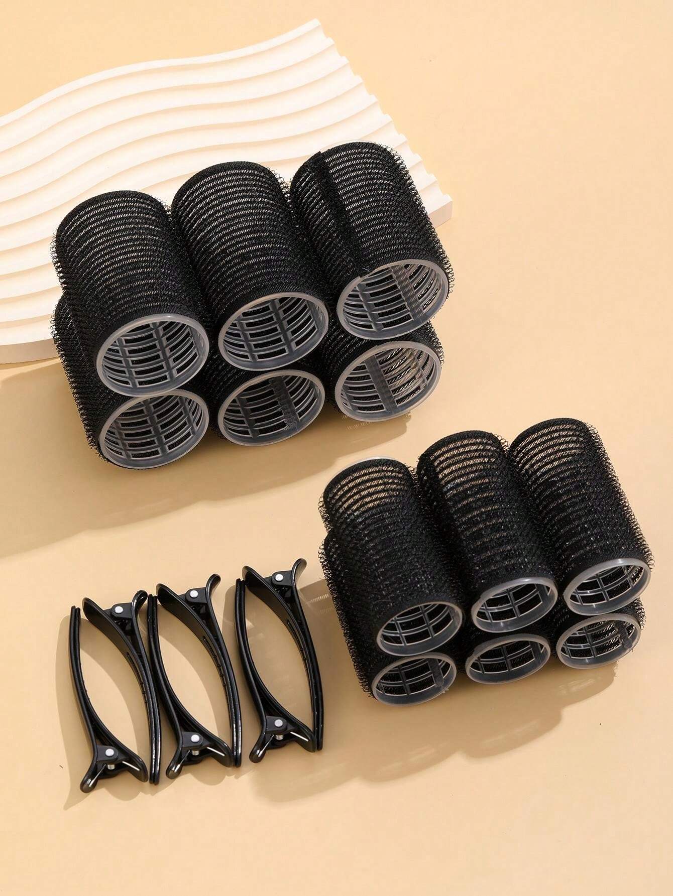 6pcs/Set Large Size Hair Rollers With Clips