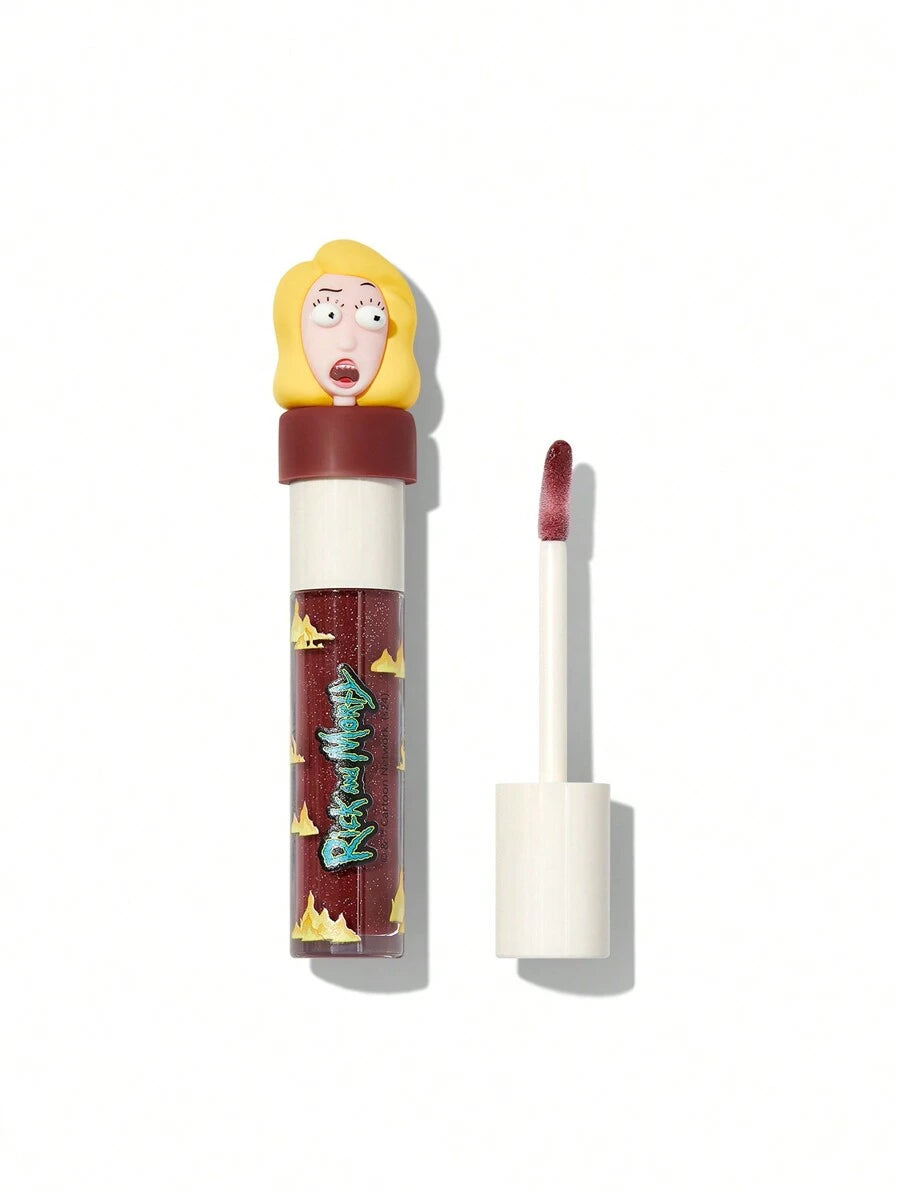 Rick and Morty X SHEGLAM Family Counseling Lip Gloss-Beth Moisturizing Shimmer Dark Plum