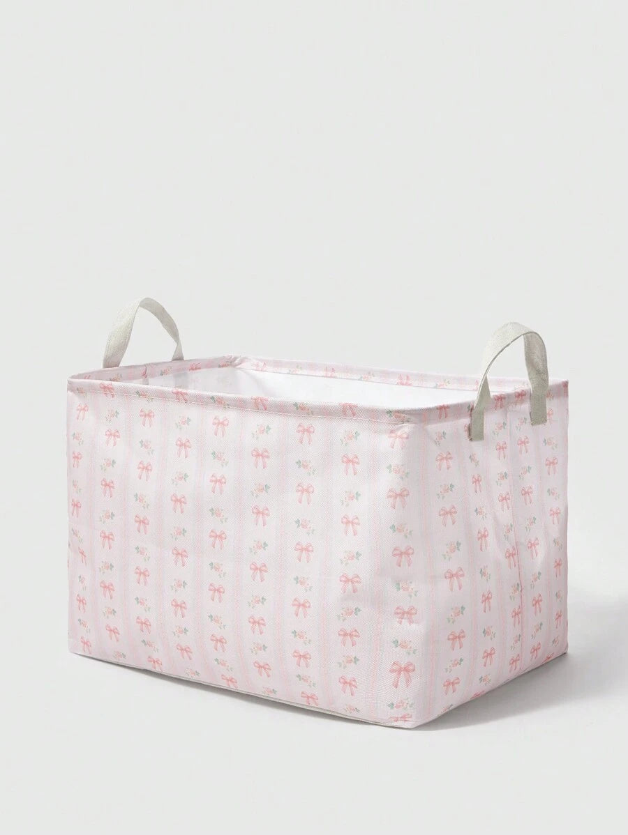 ROMWE Kawaii One Storage Basket With Floral