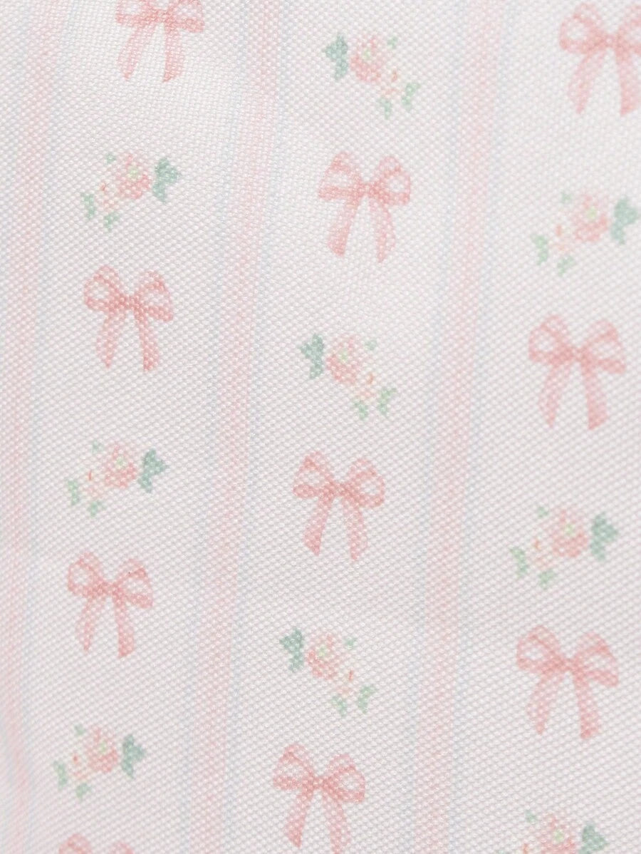 ROMWE Kawaii One Storage Basket With Floral