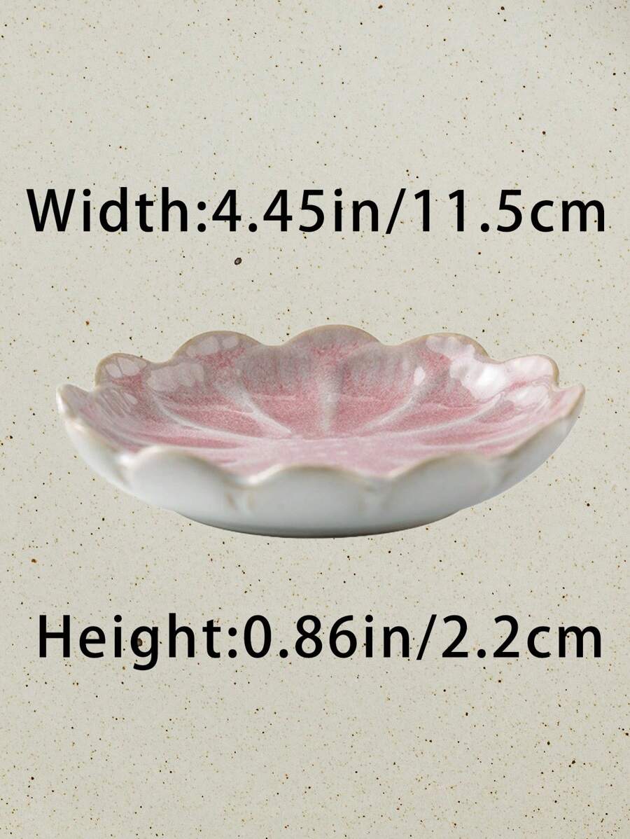 Ceramic Flower Petal Jewelry Holder, 4.45"
