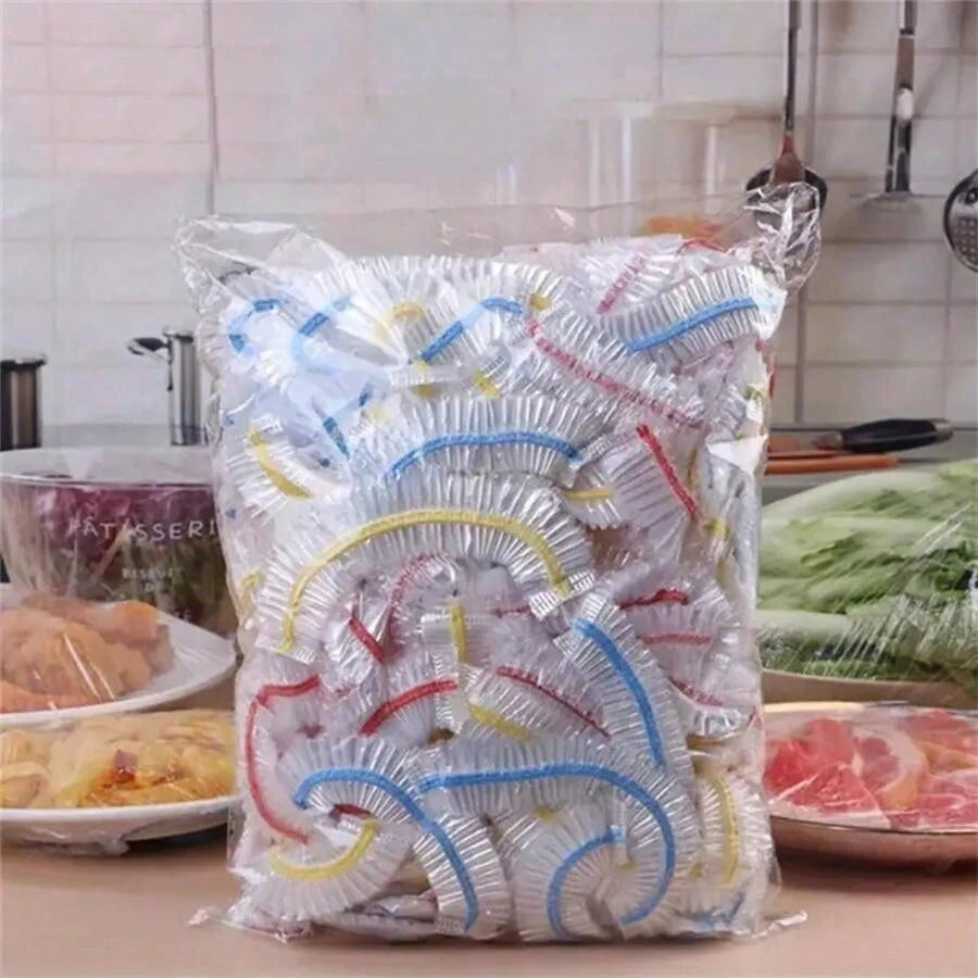أغطية أوعية الطعام المرنة القابلة لإعادة الاستخدام (٥٠ قطعة)