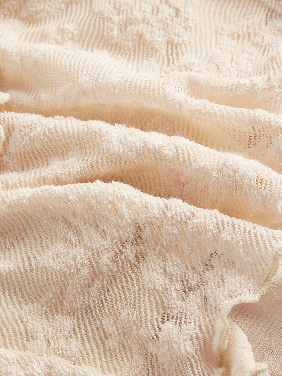 تنورة قصيرة نسائية من SHEIN MOD برباط خصر مكشكش، ملابس للشاطئ والصيف