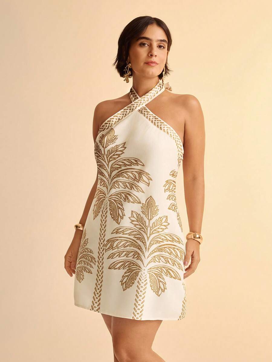 فستان صيفي كاجول – بطبعة عصرية أنثوية