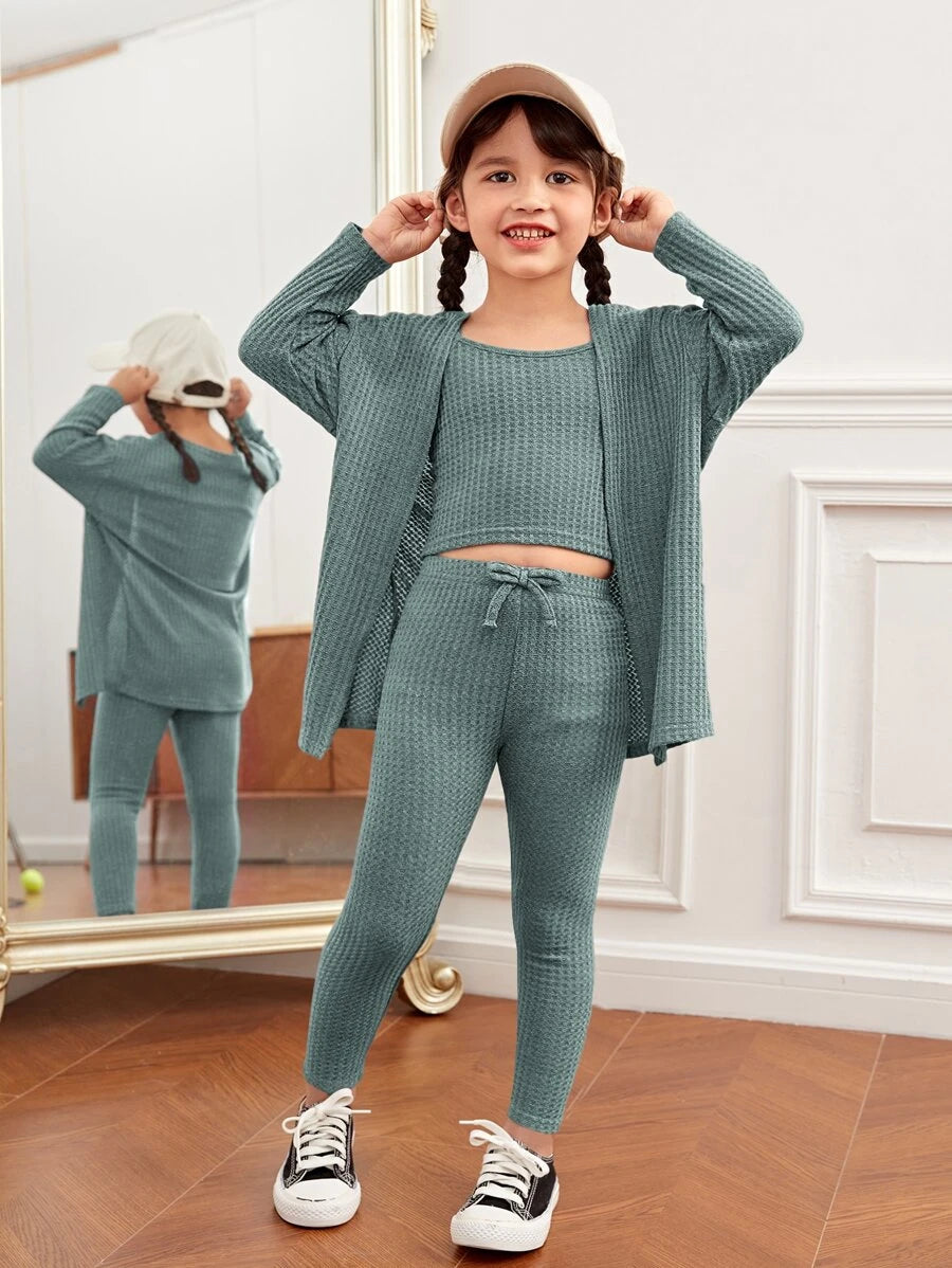 طقم 3 قطع بناتى خريفى من Shein