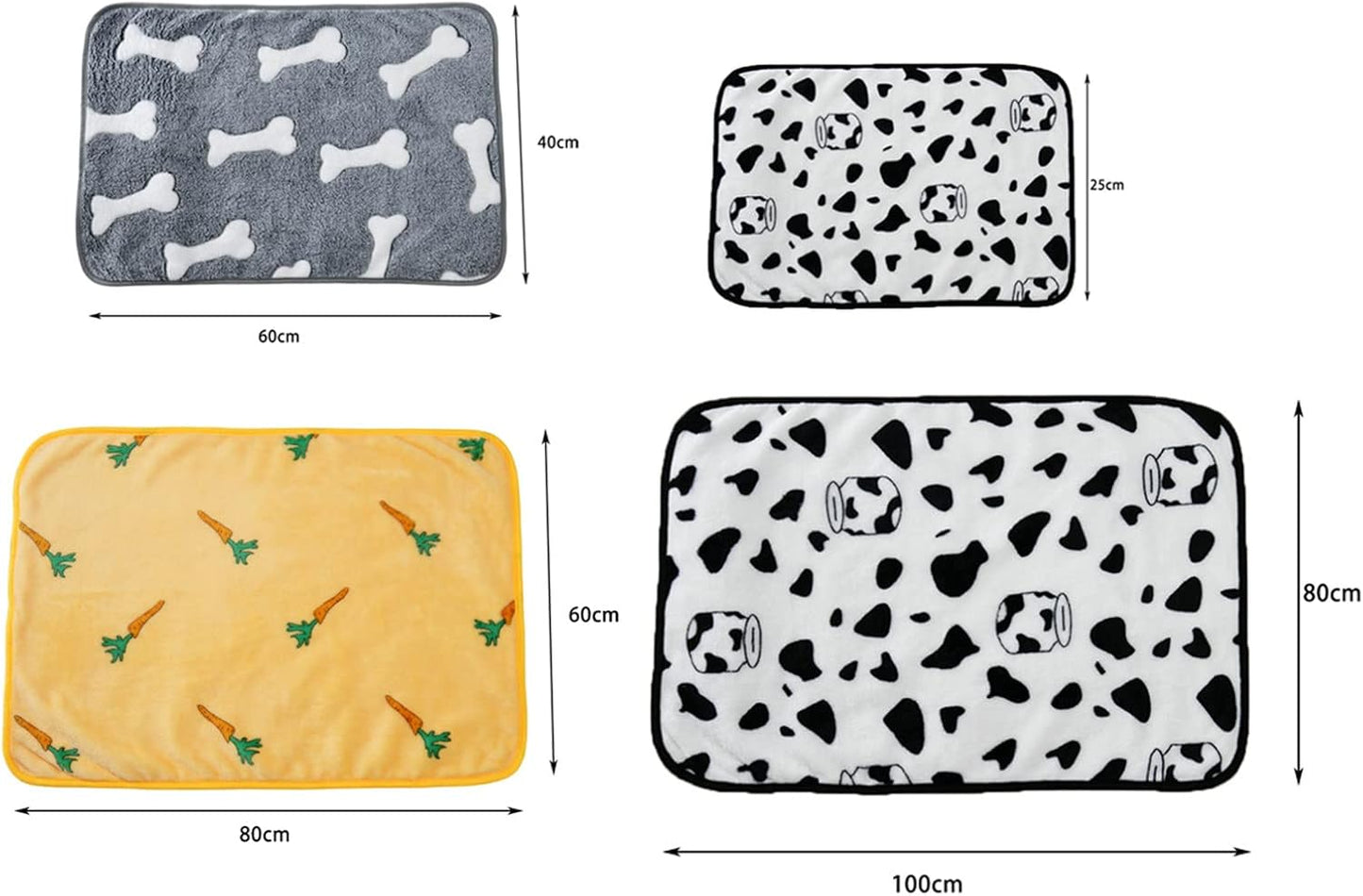 بطانية للحيوانات الأليفة مقاومة للعض وغير قابلة للانزلاق بنقشة جزر