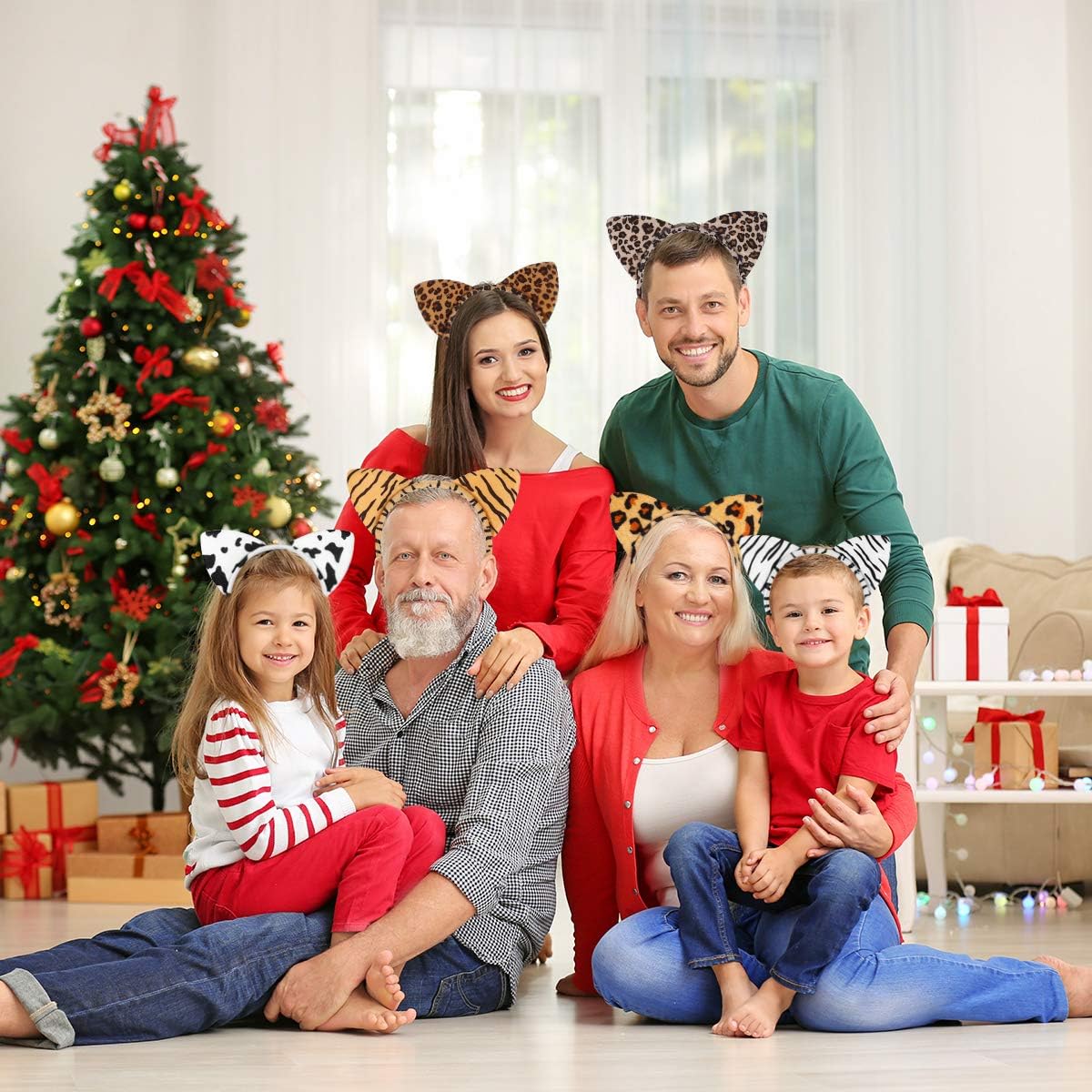 8 قطع من عصابات رأس أذن القط للهالوين