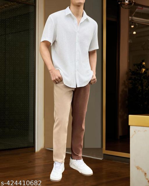 قميص رجالي مستورد من قماش البوب كورن