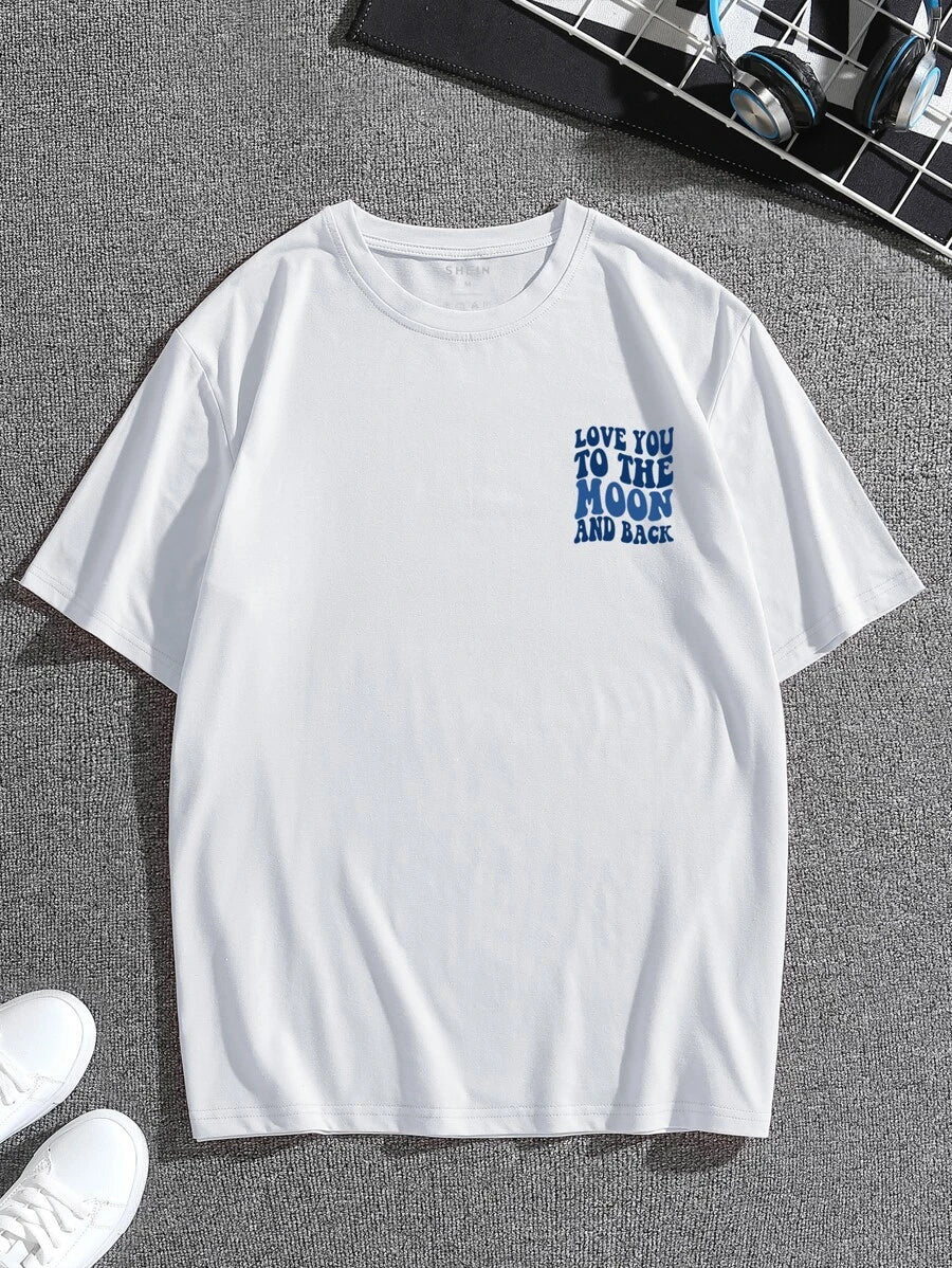 تيشيرت رجالي بشعار من مانفينيتي داومو