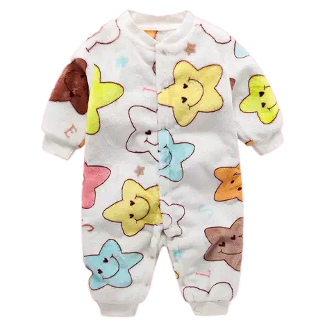 بجامة شتوية للأطفال بتصميم قطعة واحدة، مصنوعة من خامة فرو ناعمة ودافئة توفر للطفل راحة كاملة خلال النوم أو اللعب.