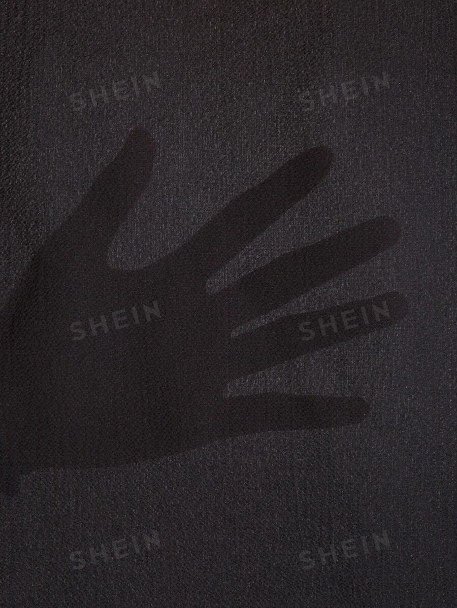 سكيرت ملفوفة بالدانتيل المتباين وبلون سادة من ڤي كاي – شي إن