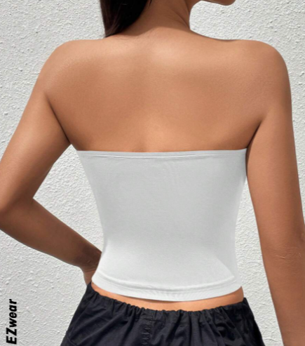 توب صيفي كاجوال محبوك بدون أكمام بلون سادة من إيزي وير – شي إن