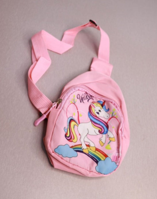 حقيبة كروس بناتي برسمة يونيكورن