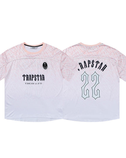 تي شيرت نسائي من Trapstar مطبوع عليها رسومات جرافيكية