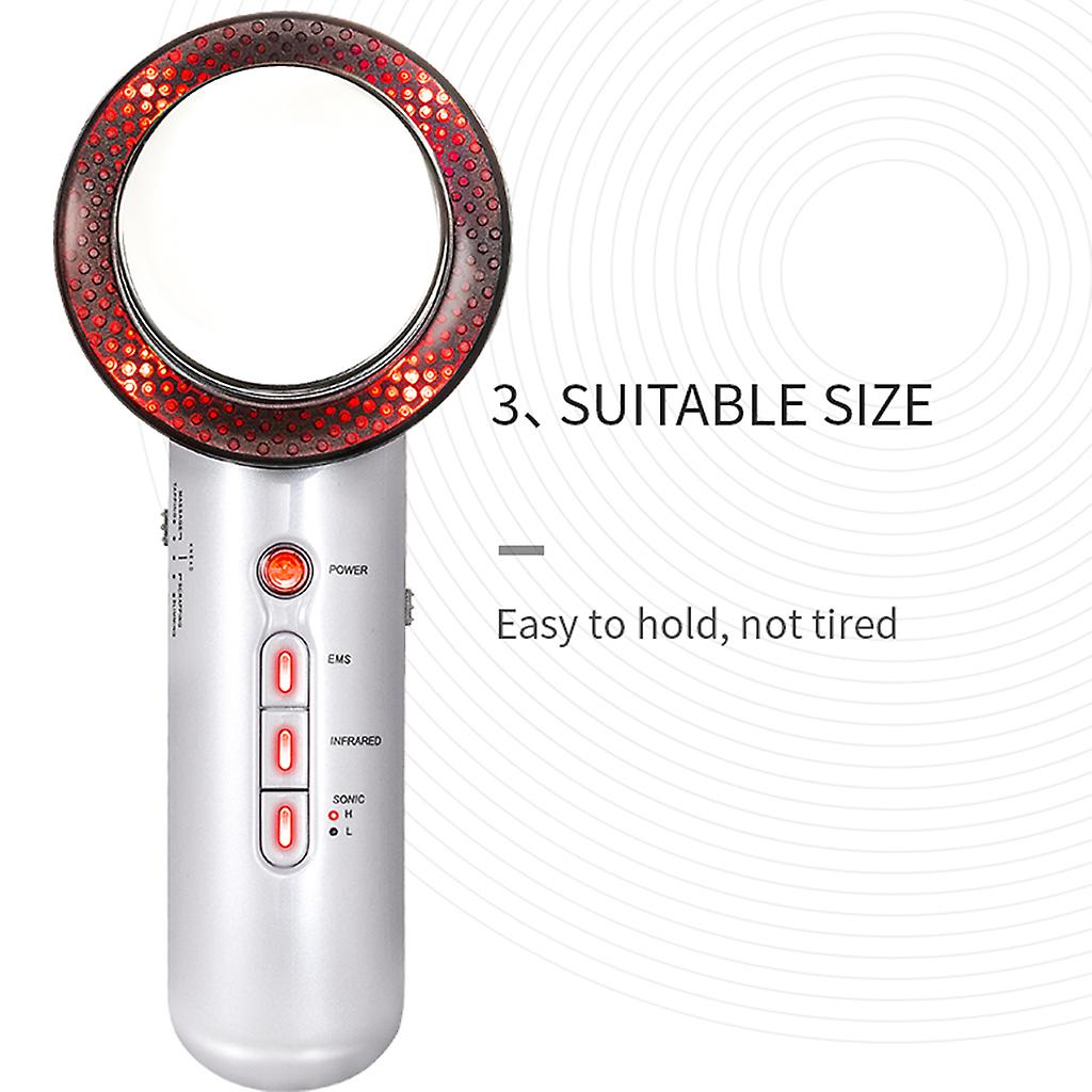 جهاز تدليك البشرة 3 في 1 للوجه والجسم بتقنية الموجات فوق الصوتية للتنحيف والعناية بالبشرة