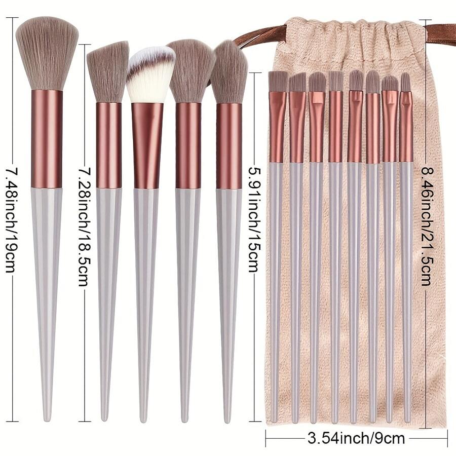 13Pcs Makeup Brush Set Soft Fluffy Professional Cosmetic