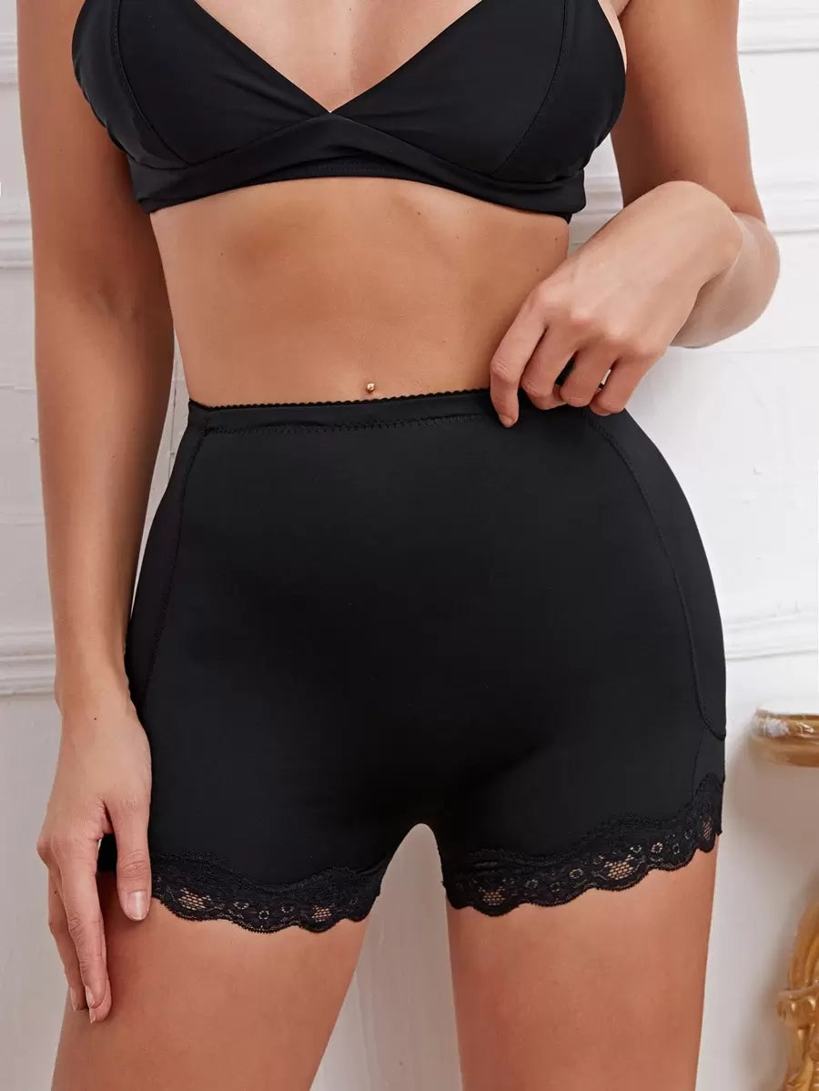 بانتي مشد لتشكيل الجسم مزين بحواف دانتيل