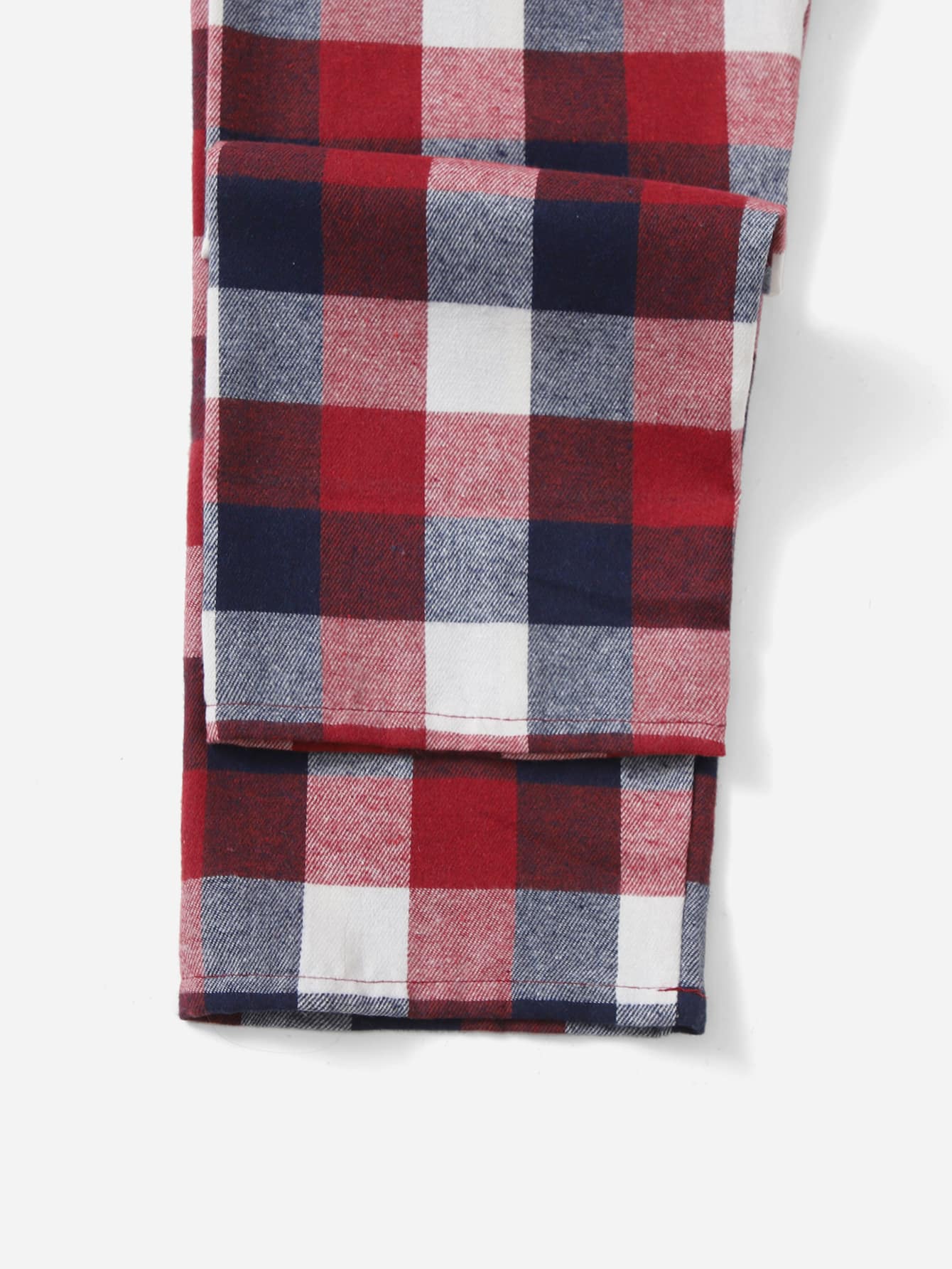 3 قطع من بنطلون النوم بطبعة تارتان ومربعات، ملابس خريفية