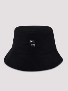 قبعة دلو برسومات شعار رجالي