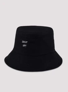 قبعة دلو برسومات شعار رجالي