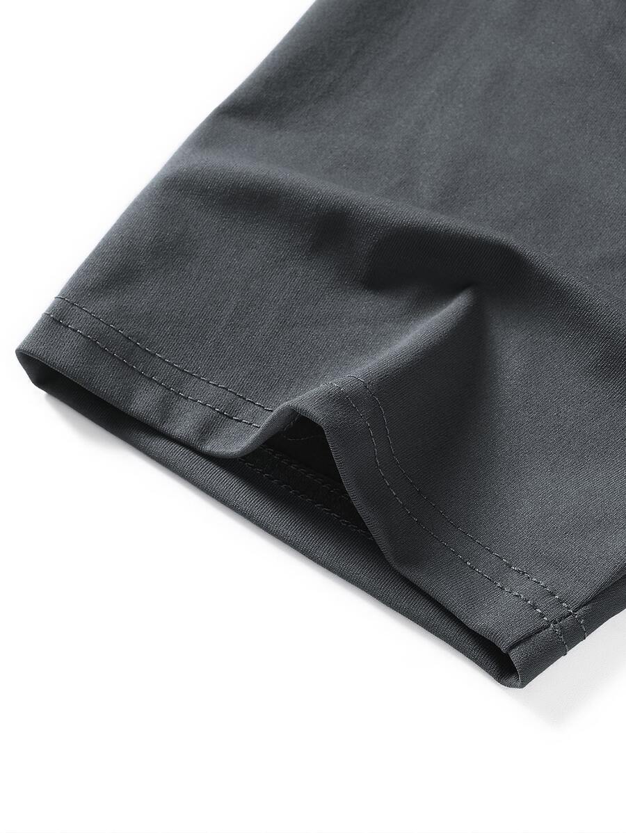 تي شيرت مانفينيتي هوم للرجال بطبعة الحروف Shein