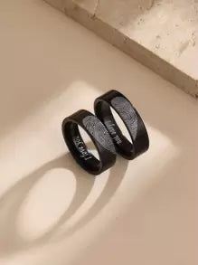 خاتم كابلز بنقشة قلب (قطعتين)