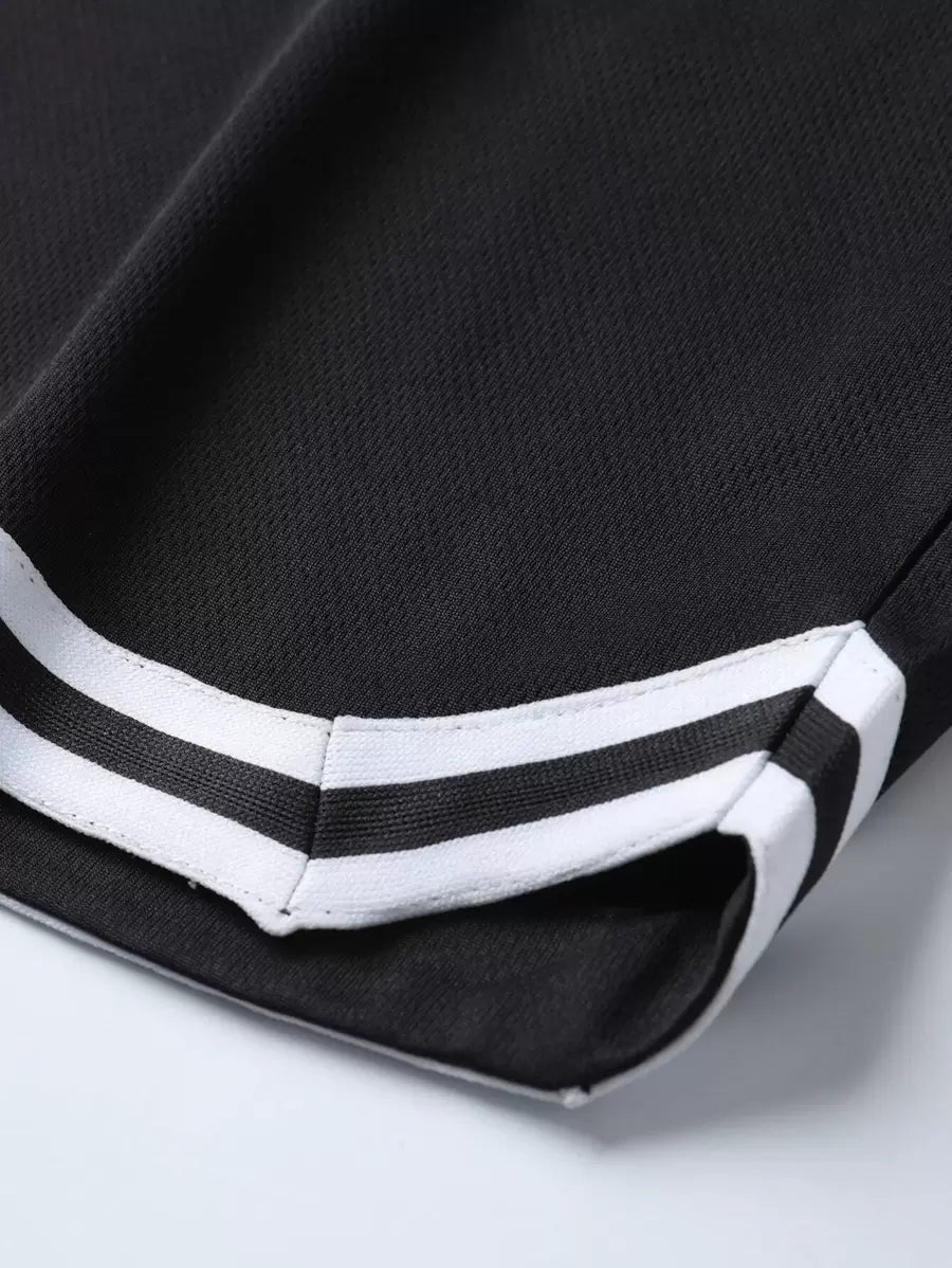 بشورت أسود كاجوال بتصميم INS من مانفينتي Shein