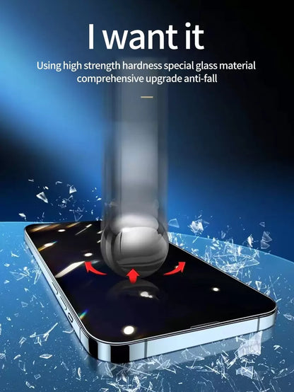 سكرين حماية لهاتف أيفون الاصدار  11 و 12مقاومة للتجسس (قطعتين)