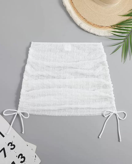 تنورة شاطئية صيفية من Swim SXY بشدّ جانبي – غطاء أنيق لملابس السباحة