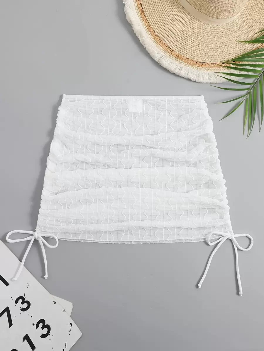 تنورة شاطئية صيفية من Swim SXY بشدّ جانبي – غطاء أنيق لملابس السباحة