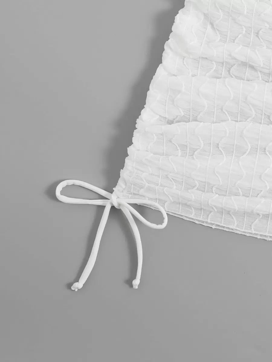 تنورة شاطئية صيفية من Swim SXY بشدّ جانبي – غطاء أنيق لملابس السباحة