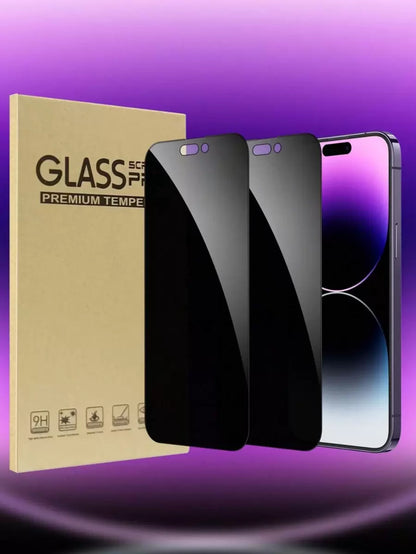 سكرين حماية لهاتف أيفون الاصدار  11 و 12مقاومة للتجسس (قطعتين)