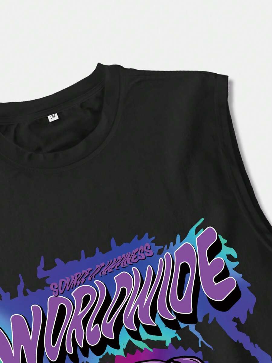 تيشيرت بدون أكمام (تانك توب) رجالي من ROMWE MEN