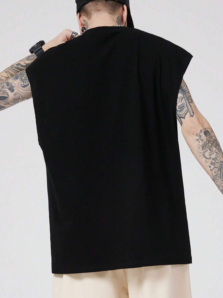 تيشيرت بدون أكمام (تانك توب) رجالي من ROMWE MEN