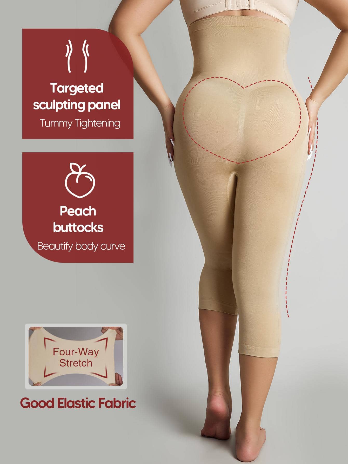 ليجن نسائي عالي الخصر لشد البطن ورفع المؤخرة