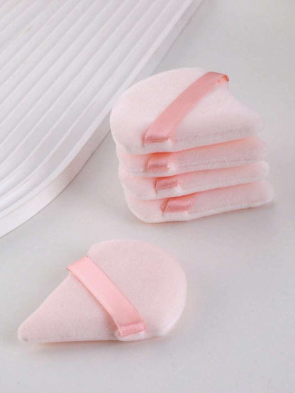 5 قطع من إسفنجة بودرة مثلثة الشكل ، خاصة للتثبيت دون ابتلاع البودرة