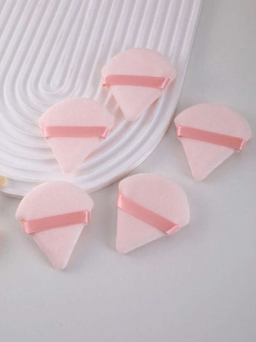 5 قطع من إسفنجة بودرة مثلثة الشكل ، خاصة للتثبيت دون ابتلاع البودرة