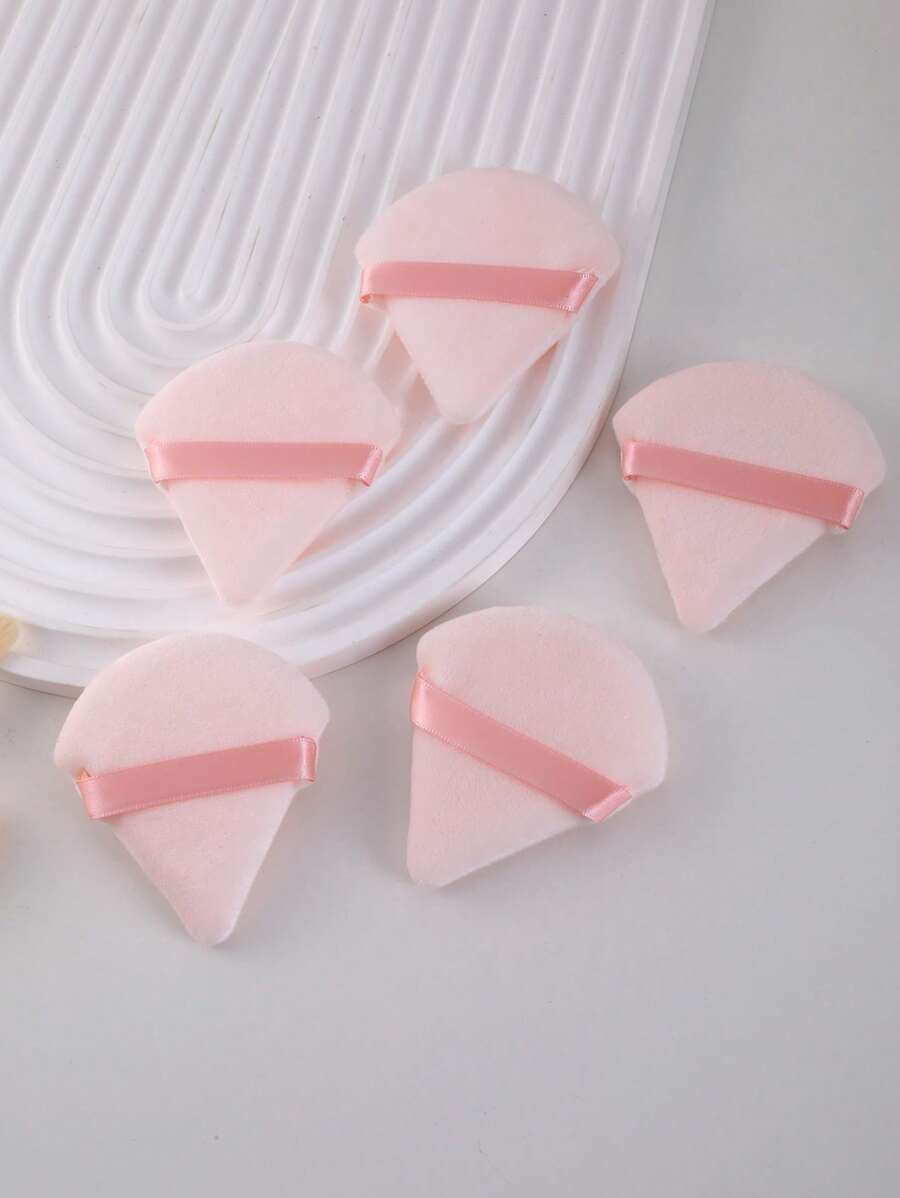 5 قطع من إسفنجة بودرة مثلثة الشكل ، خاصة للتثبيت دون ابتلاع البودرة