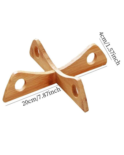 حامل أواني خشبي عازل للحرارة (قطعة واحدة)