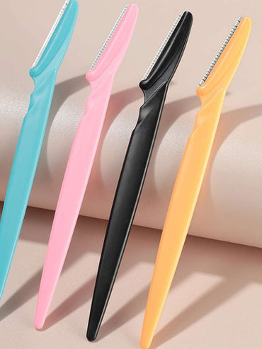 مجموعة مكونة من 12 قطعة من أدوات الحلاقة وقص الحواجب متعددة الألوان، وماكينة تشذيب الحواجب وماكينة الحلاقة