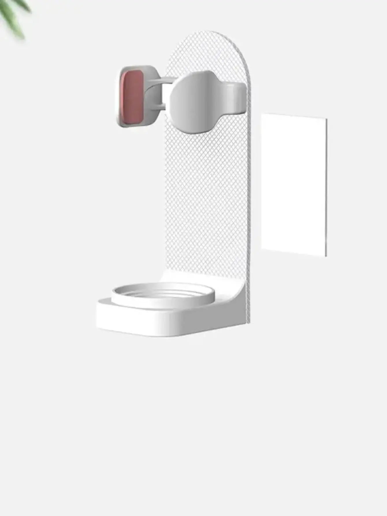 حامل فرشاة أسنان 4 قطع  مثبت على الحائط بدون حفر بحجم قابل للتعديل للاستخدام المنزلي